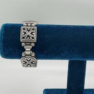 Brighton Chunky Circle Square Filagree Bracelet